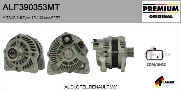 FLAMAR ALF390353MT - Alternator autospares.lv