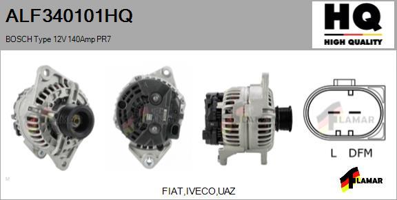 FLAMAR ALF340101HQ - Alternator autospares.lv