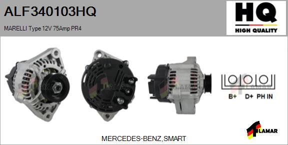 FLAMAR ALF340103HQ - Alternator autospares.lv