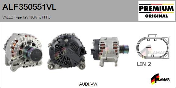 FLAMAR ALF350551VL - Alternator autospares.lv