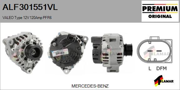 FLAMAR ALF301551VL - Alternator autospares.lv