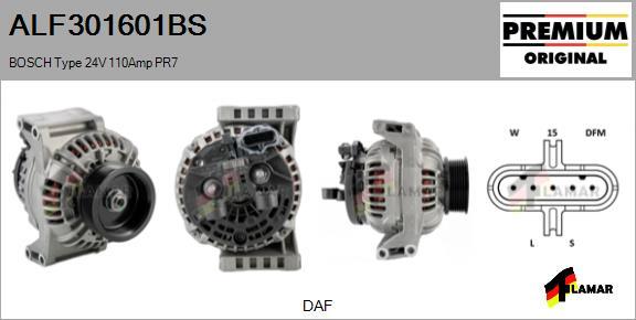 FLAMAR ALF301601BS - Alternator autospares.lv