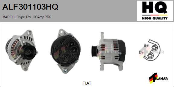 FLAMAR ALF301103HQ - Alternator autospares.lv