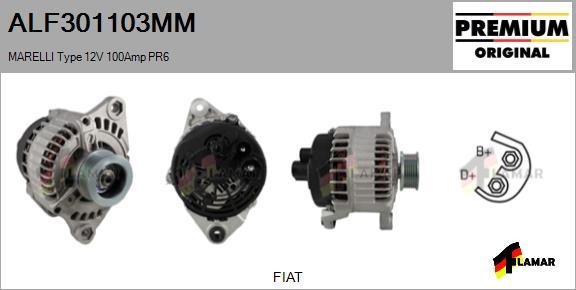 FLAMAR ALF301103MM - Alternator autospares.lv