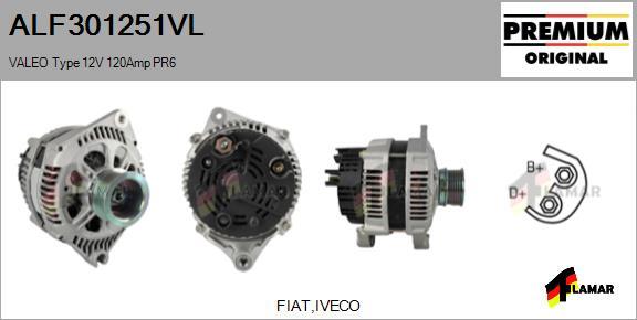 FLAMAR ALF301251VL - Alternator autospares.lv