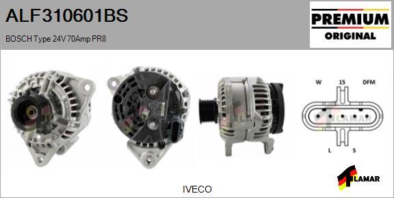 FLAMAR ALF310601BS - Alternator autospares.lv