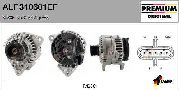 FLAMAR ALF310601EF - Alternator autospares.lv