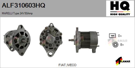 FLAMAR ALF310603HQ - Alternator autospares.lv