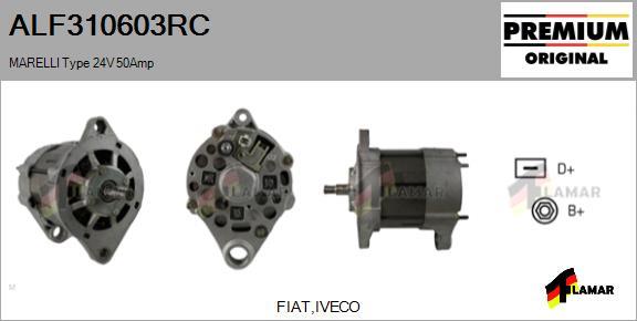 FLAMAR ALF310603RC - Alternator autospares.lv