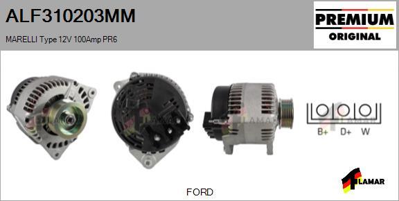 FLAMAR ALF310203MM - Alternator autospares.lv