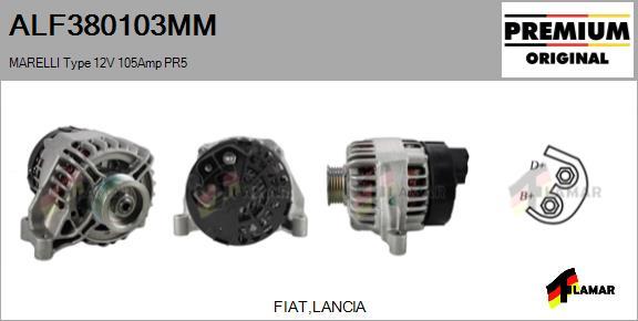 FLAMAR ALF380103MM - Alternator autospares.lv