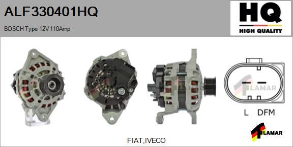 FLAMAR ALF330401HQ - Alternator autospares.lv