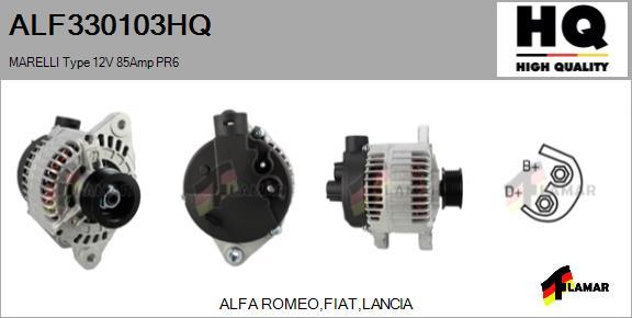 FLAMAR ALF330103HQ - Alternator autospares.lv