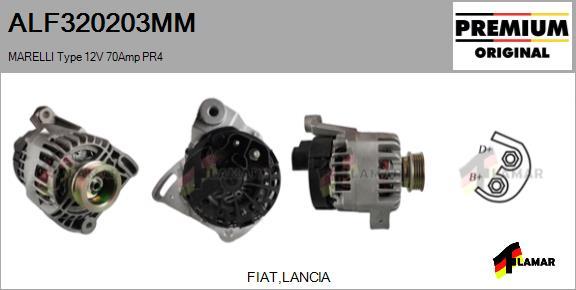 FLAMAR ALF320203MM - Alternator autospares.lv