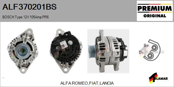 FLAMAR ALF370201BS - Alternator autospares.lv