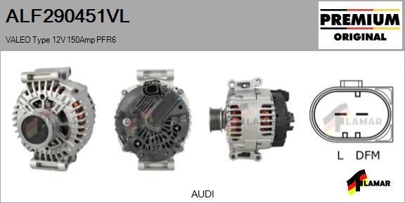 FLAMAR ALF290451VL - Alternator autospares.lv