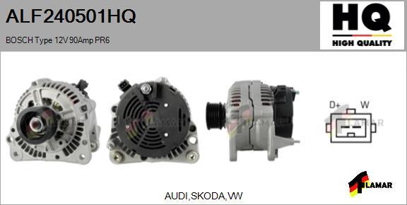 FLAMAR ALF240501HQ - Alternator autospares.lv