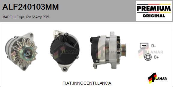 FLAMAR ALF240103MM - Alternator autospares.lv