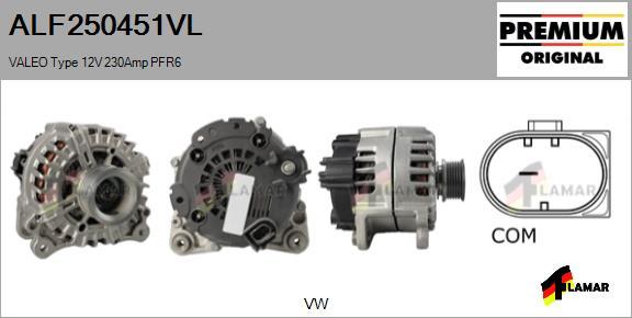 FLAMAR ALF250451VL - Alternator autospares.lv