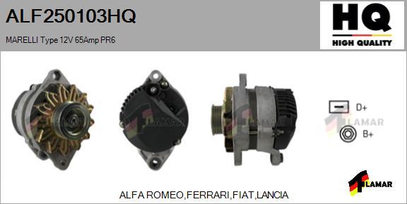 FLAMAR ALF250103HQ - Alternator autospares.lv