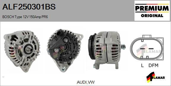 FLAMAR ALF250301BS - Alternator autospares.lv