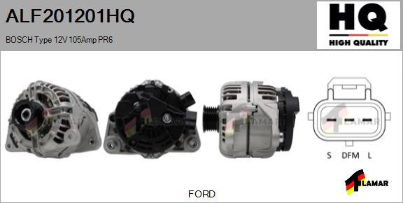 FLAMAR ALF201201HQ - Alternator autospares.lv