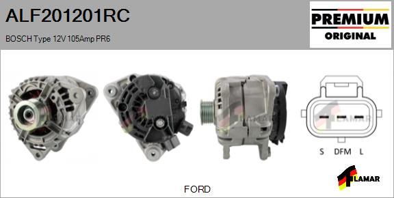 FLAMAR ALF201201RC - Alternator autospares.lv