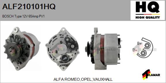 FLAMAR ALF210101HQ - Alternator autospares.lv