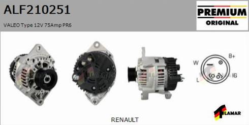 FLAMAR ALF210251
 - Alternator autospares.lv