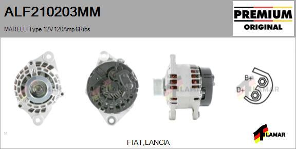 FLAMAR ALF210203MM - Alternator autospares.lv