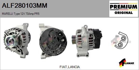 FLAMAR ALF280103MM - Alternator autospares.lv