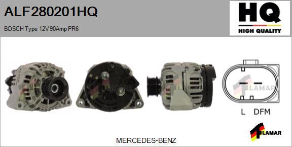 FLAMAR ALF280201HQ - Alternator autospares.lv