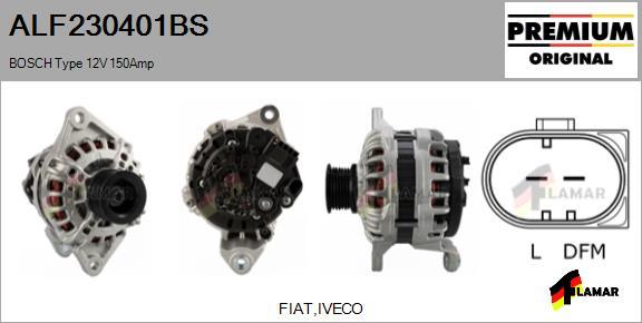 FLAMAR ALF230401BS - Alternator autospares.lv