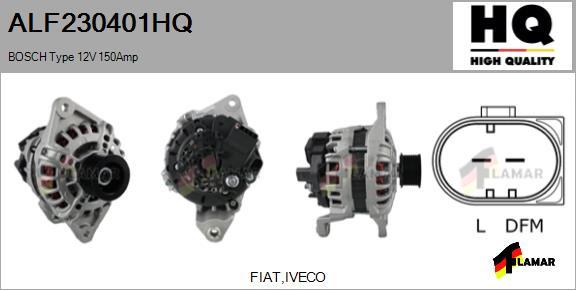 FLAMAR ALF230401HQ - Alternator autospares.lv