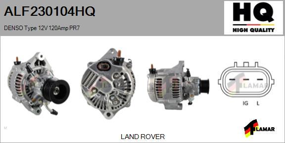 FLAMAR ALF230104HQ - Alternator autospares.lv