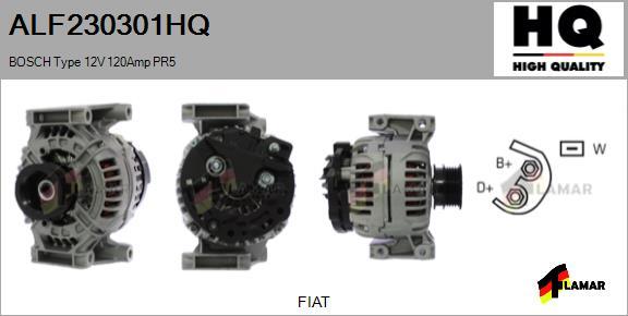 FLAMAR ALF230301HQ - Alternator autospares.lv