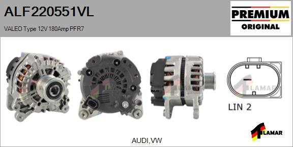 FLAMAR ALF220551VL - Alternator autospares.lv