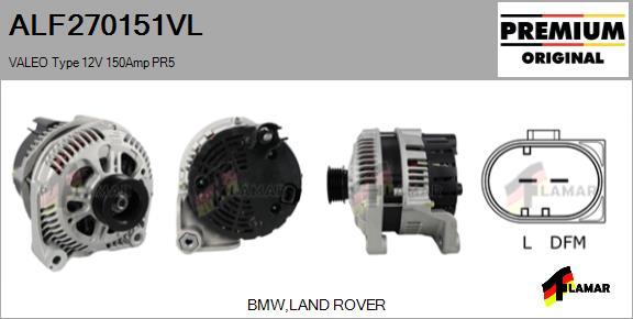 FLAMAR ALF270151VL - Alternator autospares.lv