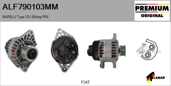 FLAMAR ALF790103MM - Alternator autospares.lv