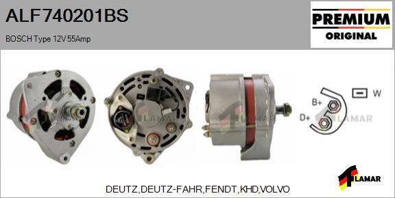 FLAMAR ALF740201BS - Alternator autospares.lv