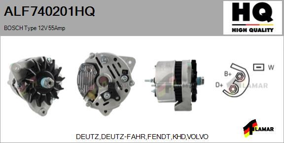 FLAMAR ALF740201HQ - Alternator autospares.lv