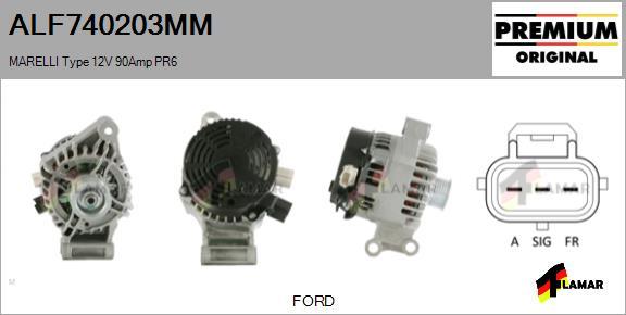 FLAMAR ALF740203MM - Alternator autospares.lv