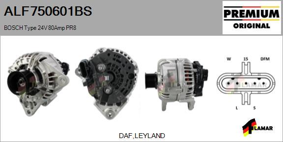 FLAMAR ALF750601BS - Alternator autospares.lv