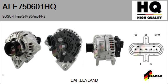 FLAMAR ALF750601HQ - Alternator autospares.lv