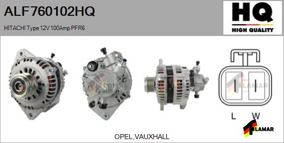 FLAMAR ALF760102HQ - Alternator autospares.lv