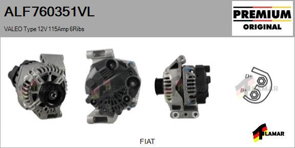 FLAMAR ALF760351VL - Alternator autospares.lv