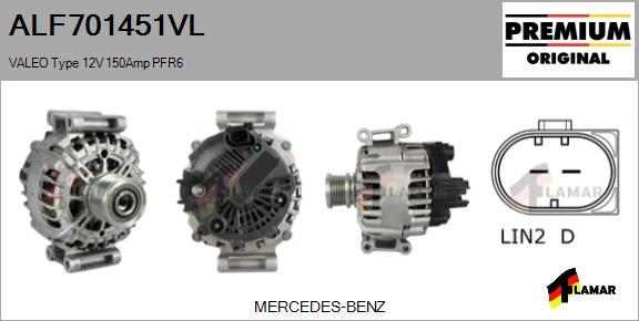 FLAMAR ALF701451VL - Alternator autospares.lv