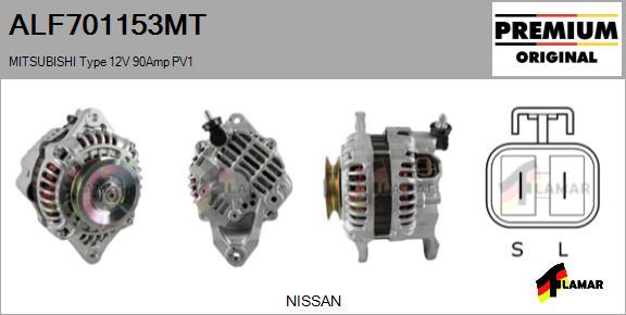 FLAMAR ALF701153MT - Alternator autospares.lv