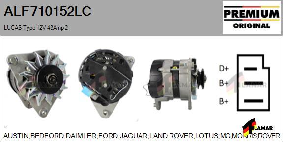 FLAMAR ALF710152LC - Alternator autospares.lv