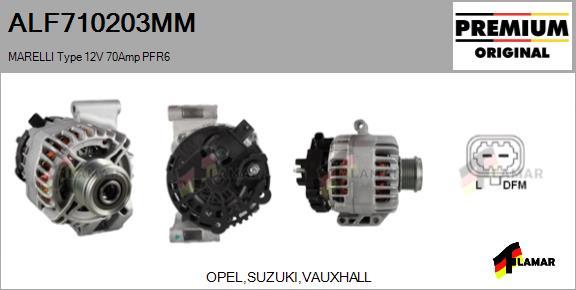 FLAMAR ALF710203MM - Alternator autospares.lv